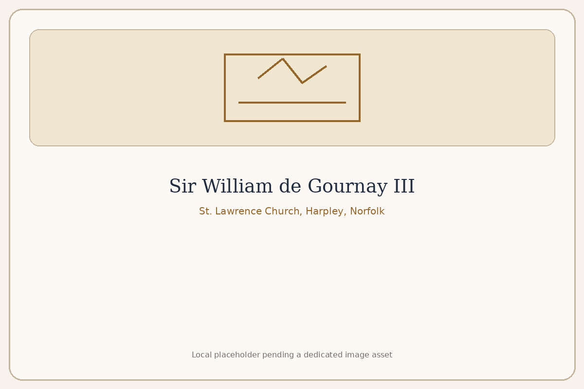 St. Lawrence Church, Harpley, Norfolk — where his brother John Rector of Harpley was buried, and where the engrailed-cross arms survive in carved stone