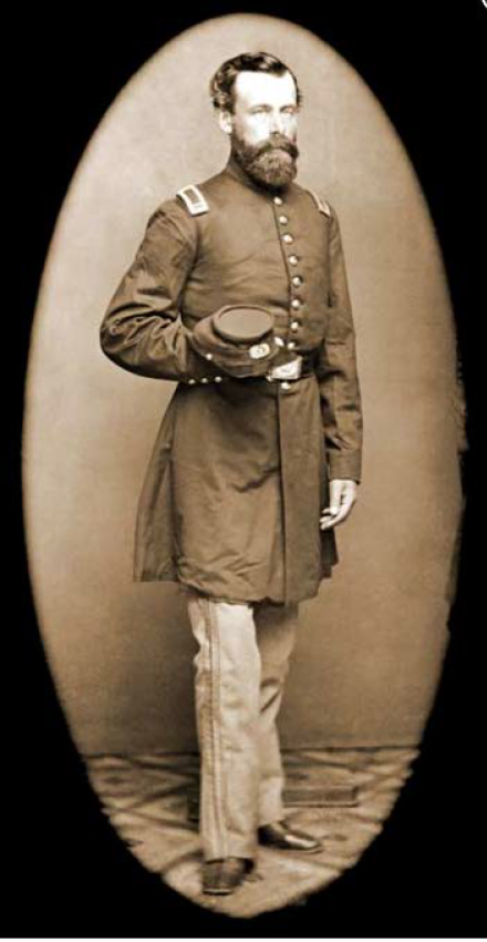 Full-length oval portrait of William Gurney